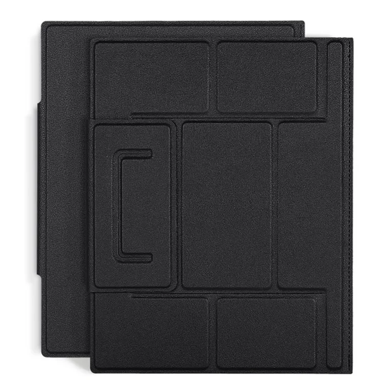 Portable Stand for 14-inch Laptop Magnetic PU Leather Notebook Foldable Holder Mount - Black