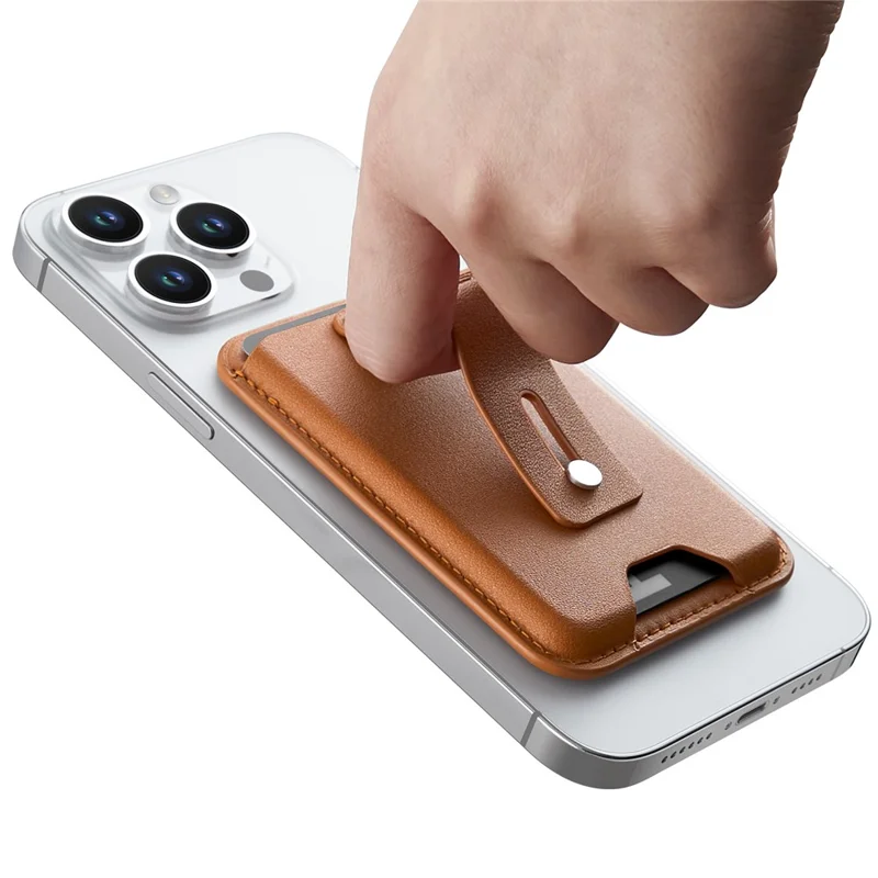 Carteira Magnética ESR 2K612 de Couro Vegano para Telefone e Cartão - Marrom