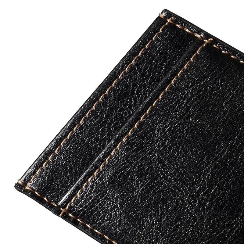 MRC010 Adhesive Phone Back Card Holder Diagonal PU Leather Double Cards Case - Gelb