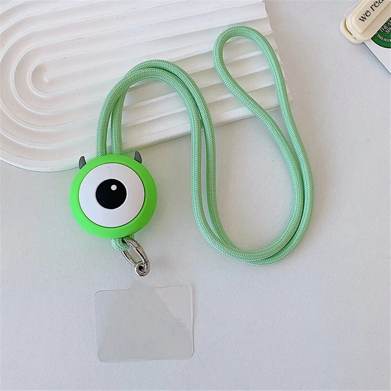 45cm Phone Lanyard Cartoon Pendant Crossbody Rope Neck Strap with Patch - Single Eye