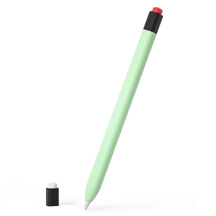 For Apple Pencil (1st Generation) Protective Sleeve Scratch-proof Silicone Stylus Pen Cover - Green