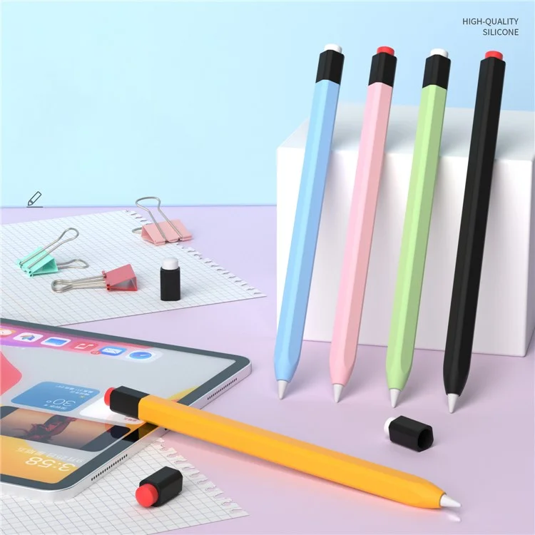 Защитный чехол для Apple Pencil (1-го поколения) Scratch-proof Silicone Stylus Pen Cover - Зеленый