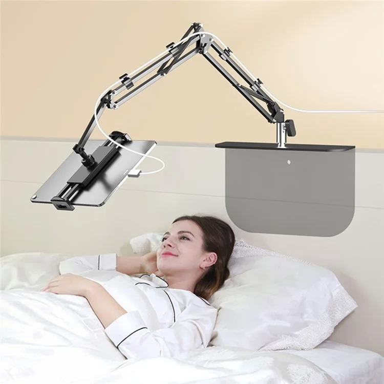 X&X Phone Tablet Holder Bedside Desktop Sofa Supporto regolabile in acciaio al carbonio per iPhone 16 / 16 Plus / 16 Pro / 16 Pro Max