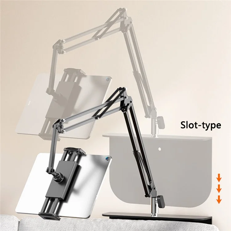 X&X Phone Tablet Holder Bedside Desktop Sofa Supporto regolabile in acciaio al carbonio per iPhone 16 / 16 Plus / 16 Pro / 16 Pro Max