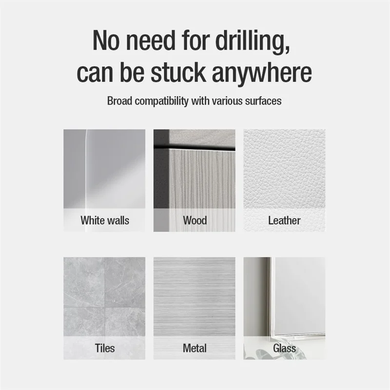 NILLKIN 2Pcs SnapHold Ultra Magnetic Sticker Self-adhesive Wall Mount Holder - Grey