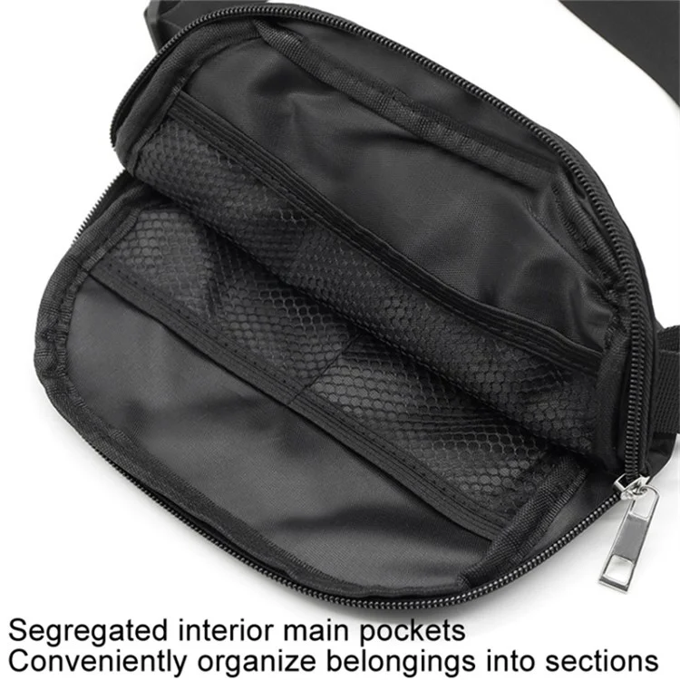 600D Nylon Waterproof Chest Bag Outdoor Sports Running Mobile Phone Storage Bag - Beige