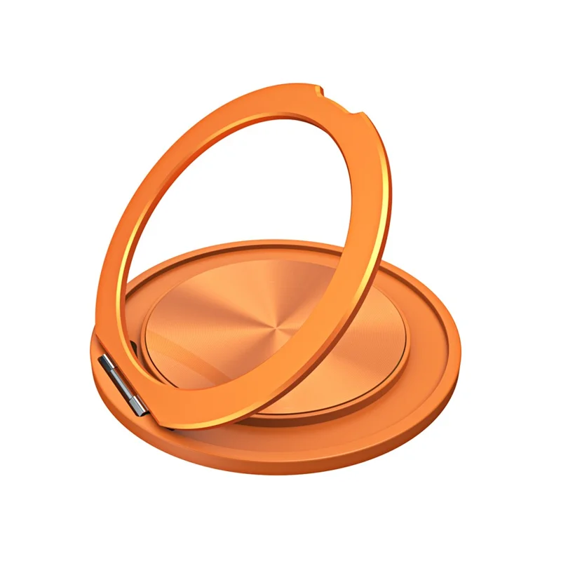Cell Phone Ultra Thin Kickstand Folding Phone Back Stand Aluminum Alloy Phone Holder - Orange