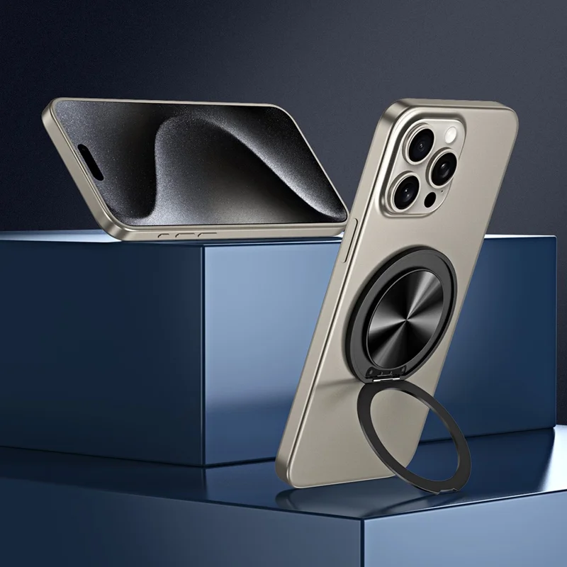 Cell Phone Ultra Thin Kickstand Folding Phone Back Stand Aluminum Alloy Phone Holder - Grey