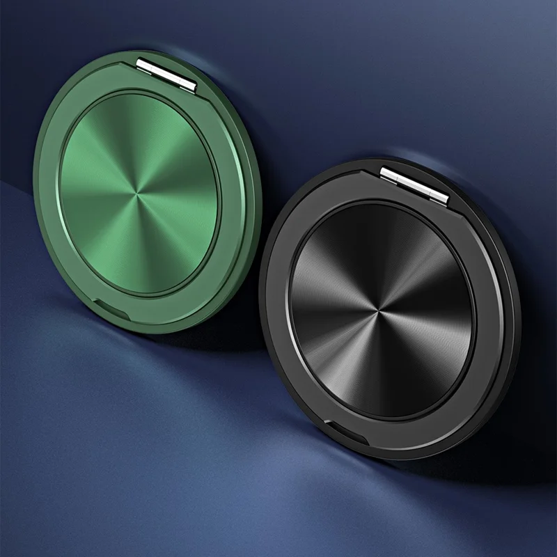 Cell Phone Ultra Thin Kickstand Folding Phone Back Stand Aluminum Alloy Phone Holder - Grey