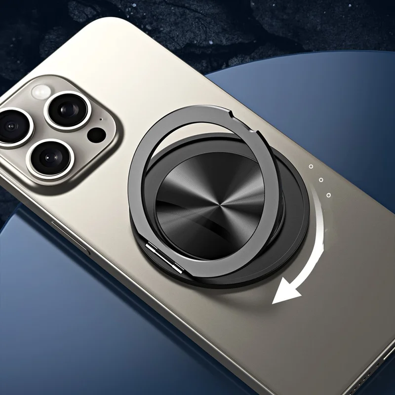 Cell Phone Ultra Thin Kickstand Folding Phone Back Stand Aluminum Alloy Phone Holder - Grey