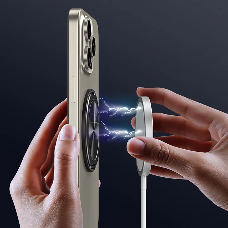 Cell Phone Ultra Thin Kickstand Folding Phone Back Stand Aluminum Alloy Phone Holder - Grey