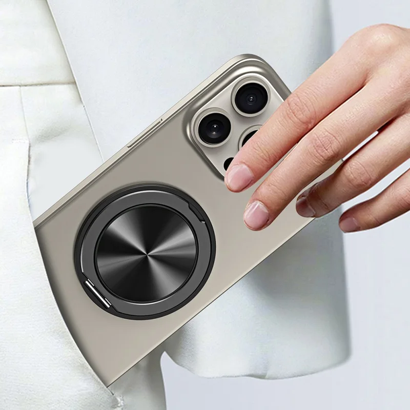 Cell Phone Ultra Thin Kickstand Folding Phone Back Stand Aluminum Alloy Phone Holder - Grey