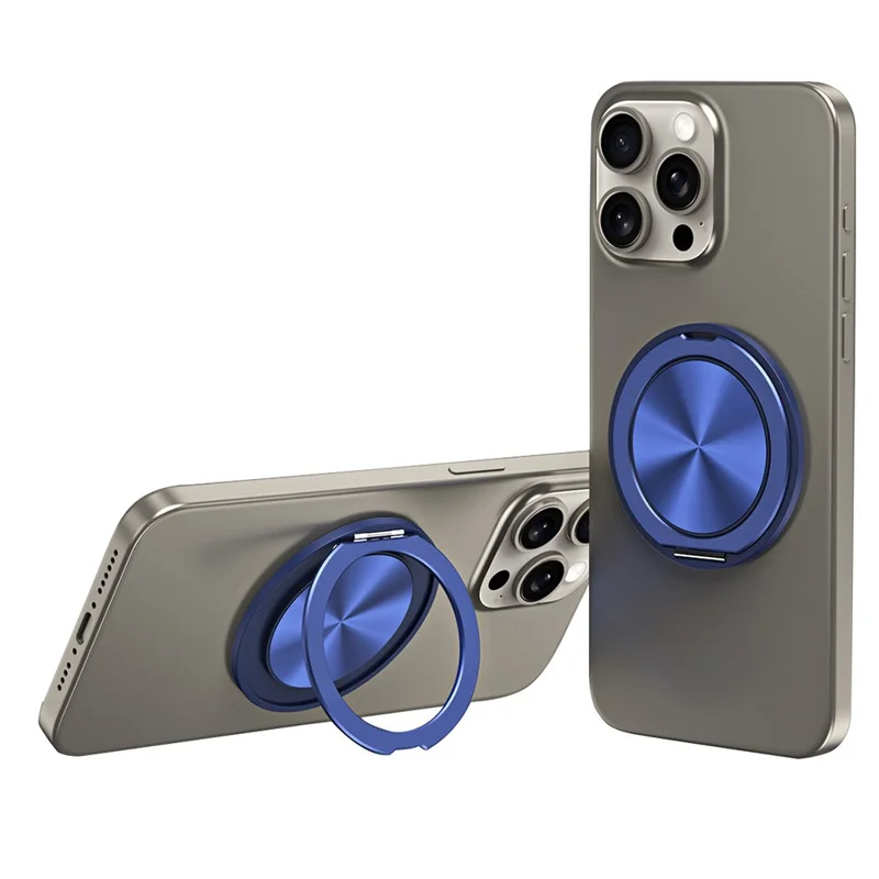 Telefone Celular Ultra Fino Suporte Dobrável para Telefone Suporte de Telefone de Liga de Alumínio - Azul