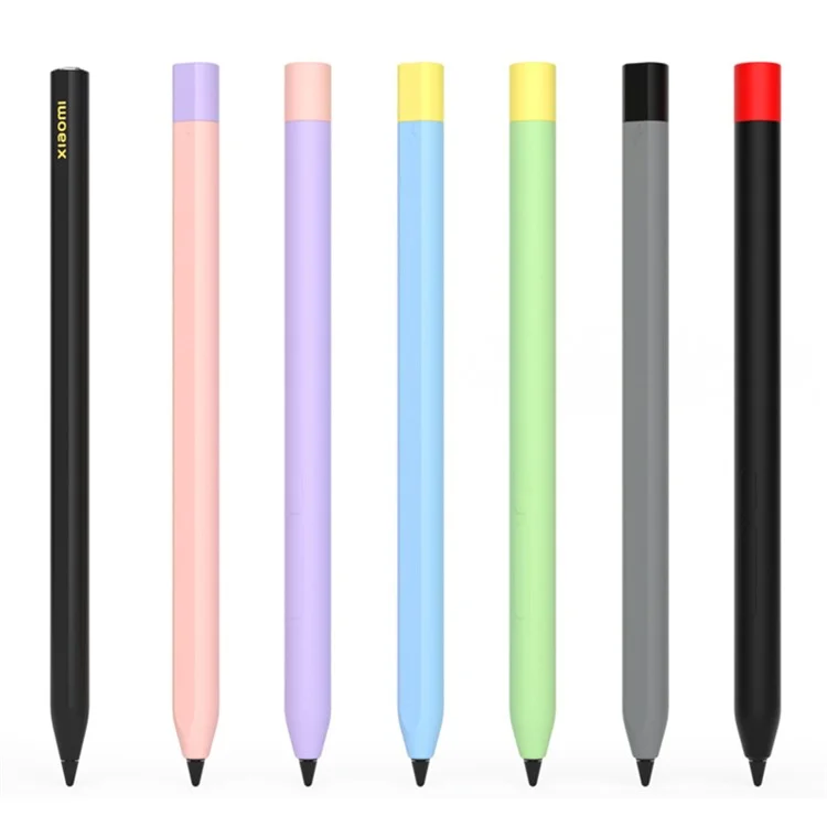 Pour la housse de protection Xiaomi Smart Pen (3e génération) Couleur de contraste Étui de stylet avec double capuchon de stylet - Vert