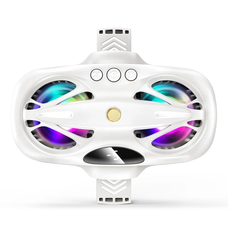 K12 Phone Cooler for Gaming Dual-core Semiconductor Mobile Radiator Cooling Fan - White