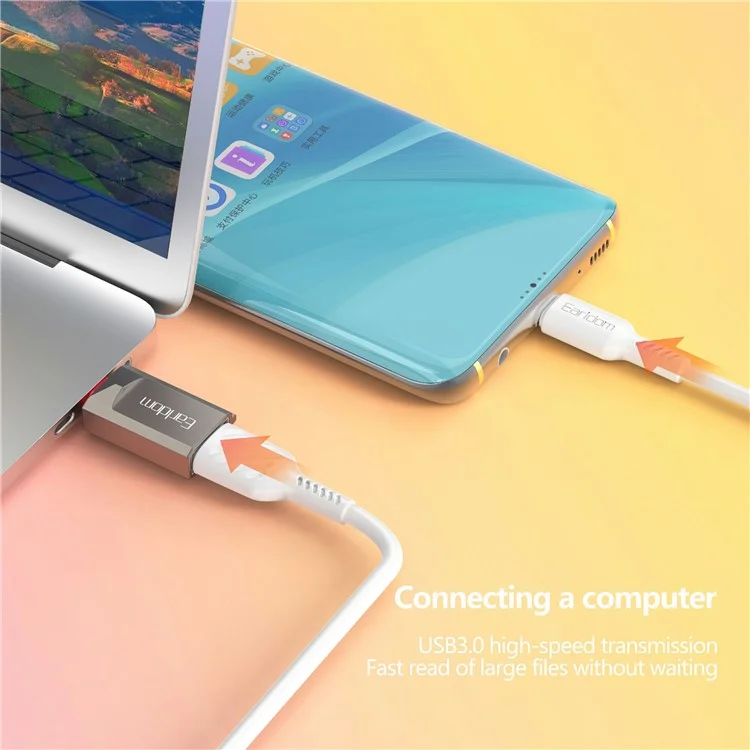 EARLDOM OT88C USB3.0 Weiblicher zu Typ-C Männlicher Adapter Telefon Tablet U-Disk Maus Tastatur OTG Verbindung
