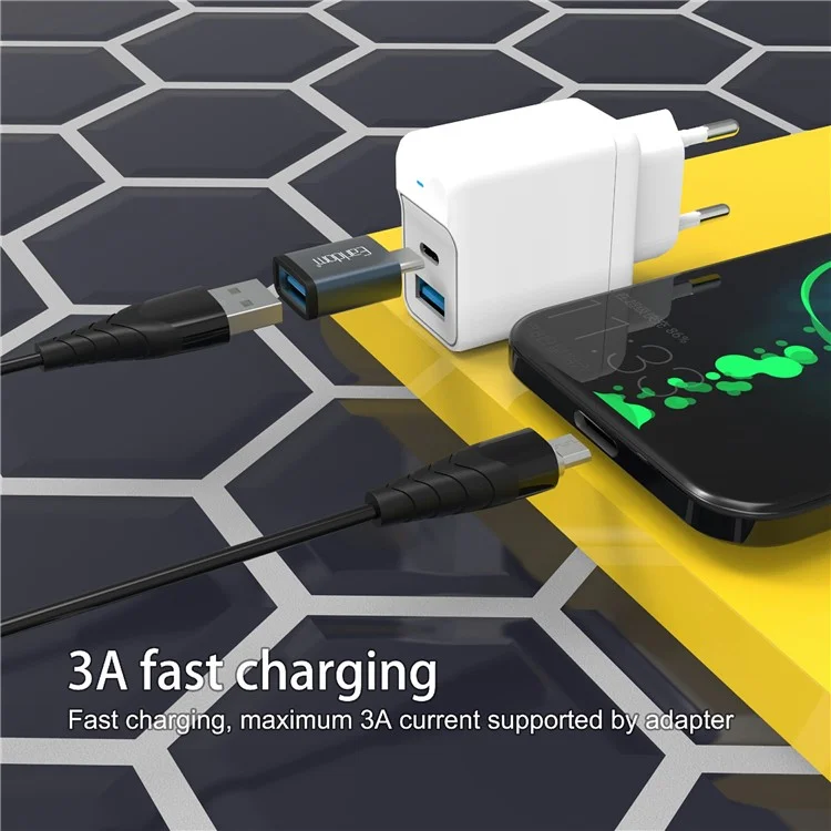EARLDOM OT60 Type-C to USB 3.0 Adapter OTG Converter для телефона, USB-накопителя