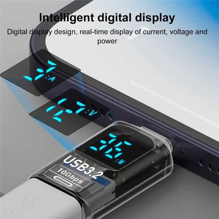 60W 10Gbps Цифровой адаптер для дисплея Type-C to USB-A Female to Male Mini Converter