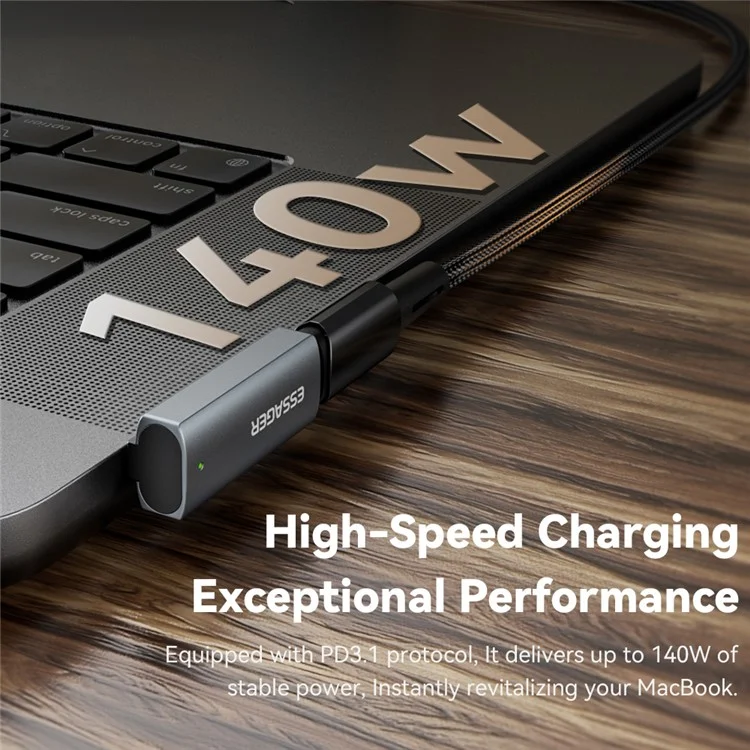 ESSAGER Type-C Female Adapter Compatible with MagSafe Magnetic Converter for MacBook