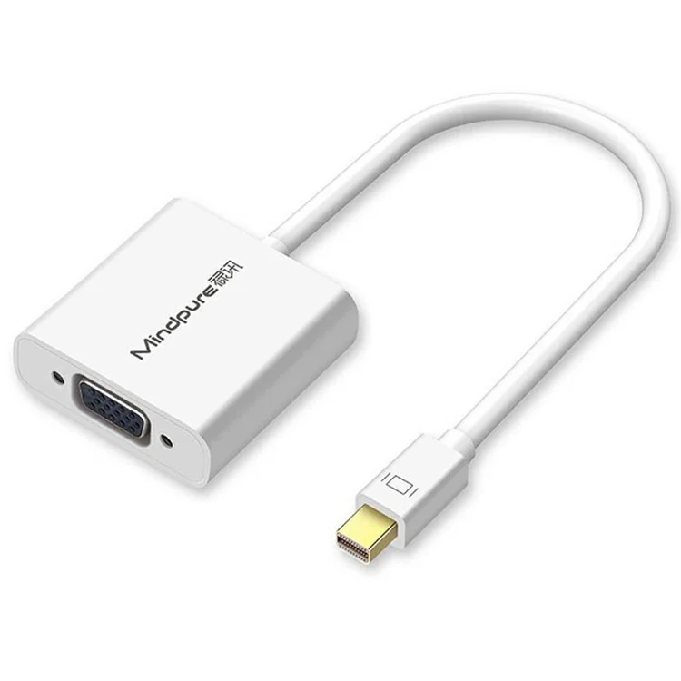 MINDPURE AD006 1080P / 60Hz Mini DP Male to VGA Female Adapter Cable for MacBook PC