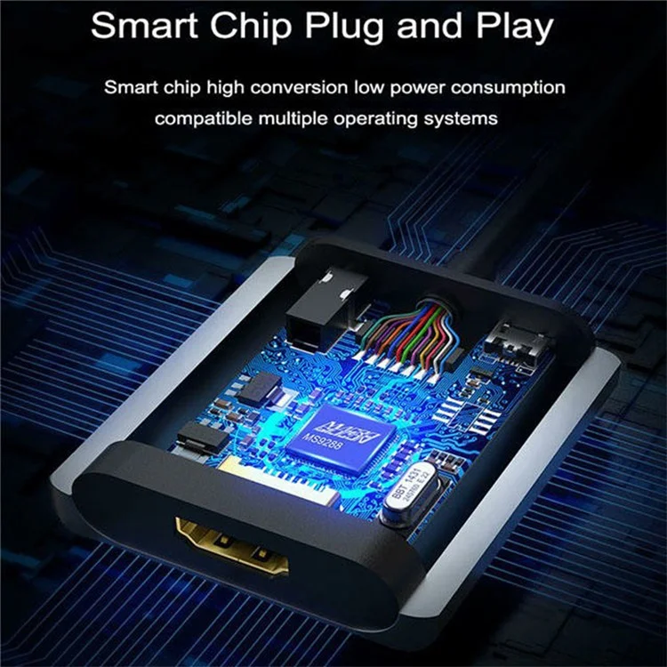 MINDPURE AD014 1920x1080P Câble de conversion VGA vers HD, Mâle vers Femelle, avec port Audio 3,5 mm + Alimentation