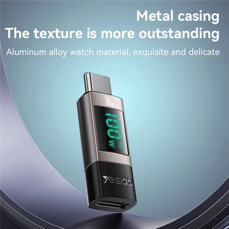 YESIDO GS24 CTOC 100W Fast Charging USB-C Extender Adapter Type-C Male to Female Converter