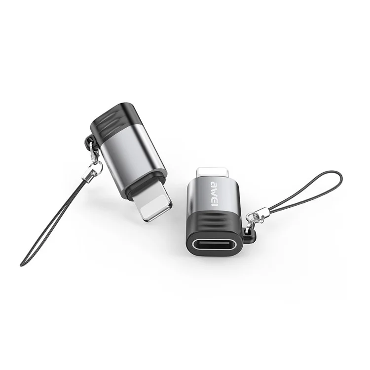 AWEI A11 Tipo-c Fêmea Para ip Converter de Carregamento Data Transfer Mini Adapter