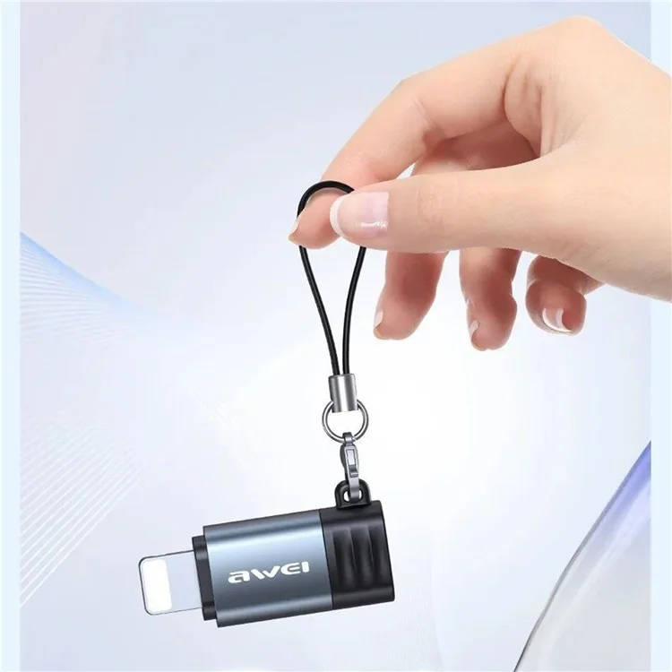 AWEI A11 Tipo-c Fêmea Para ip Converter de Carregamento Data Transfer Mini Adapter