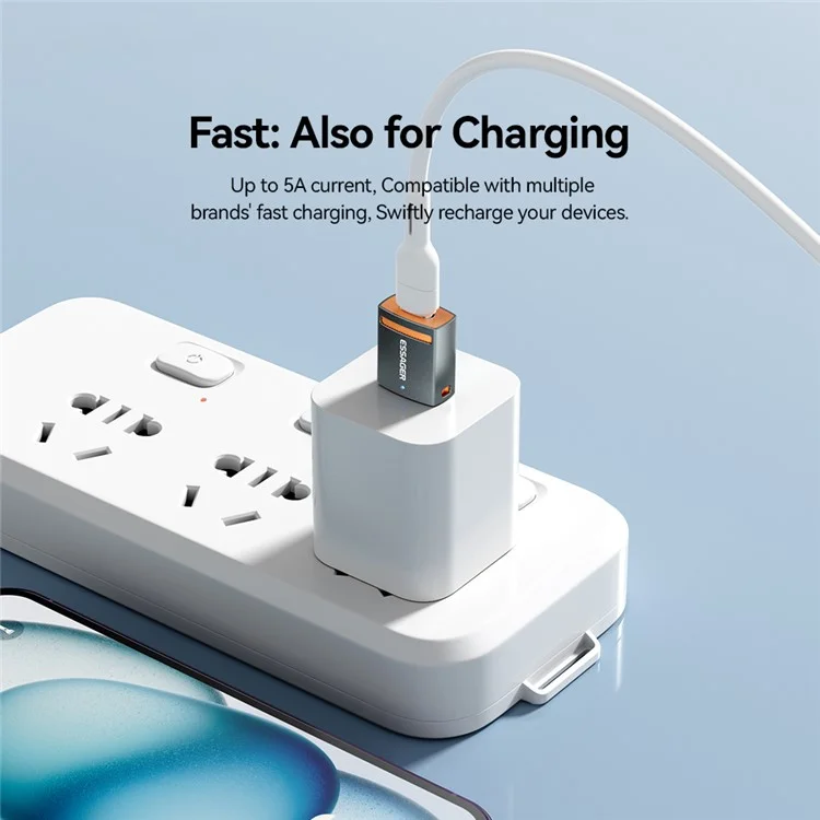 ESSAGER USB Female to Micro Male Converter Aluminum Alloy OTG Adapter