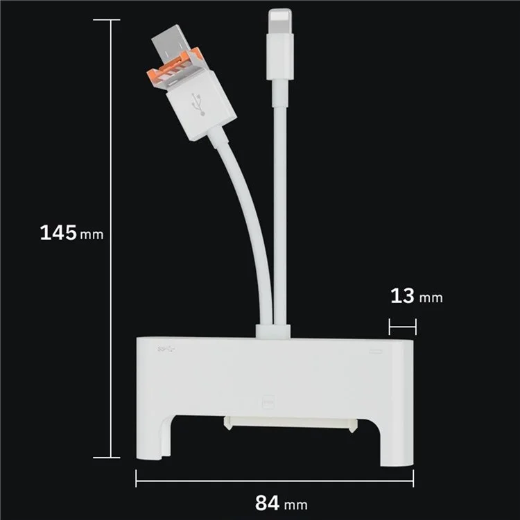 NK-1046TL Pro 3-in-1 USB + Type C + iP to SATA Fast Data Transfer Multi-Function Adapter