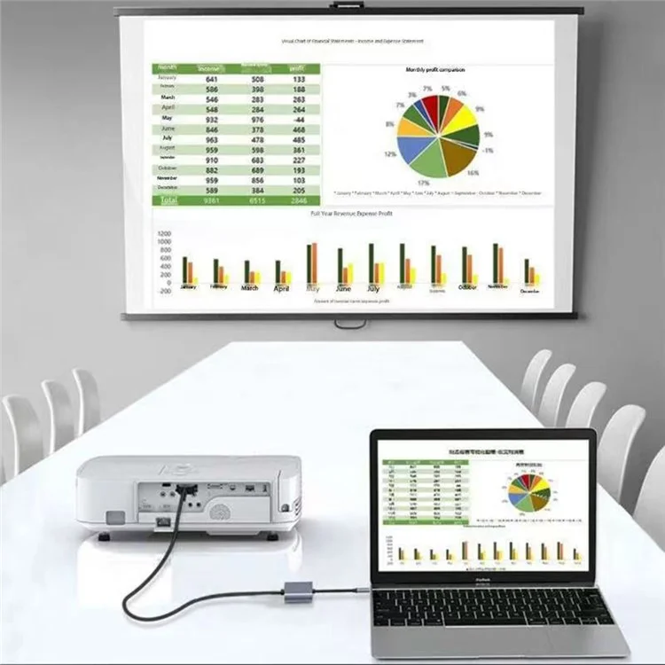 Hub tipo C de carcaça de alumínio 2322 com RJ45 + 4K/30HZ HD + USB 3.0 + Porta de carregamento PD 100W