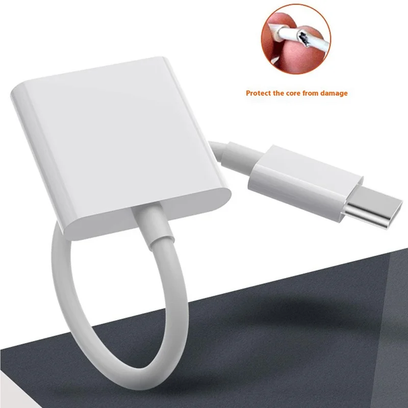 DUDAO L13C Type-C Male to Type-C Female Charging + Type-C Female Audio Headphone Adapter Conversion Cable