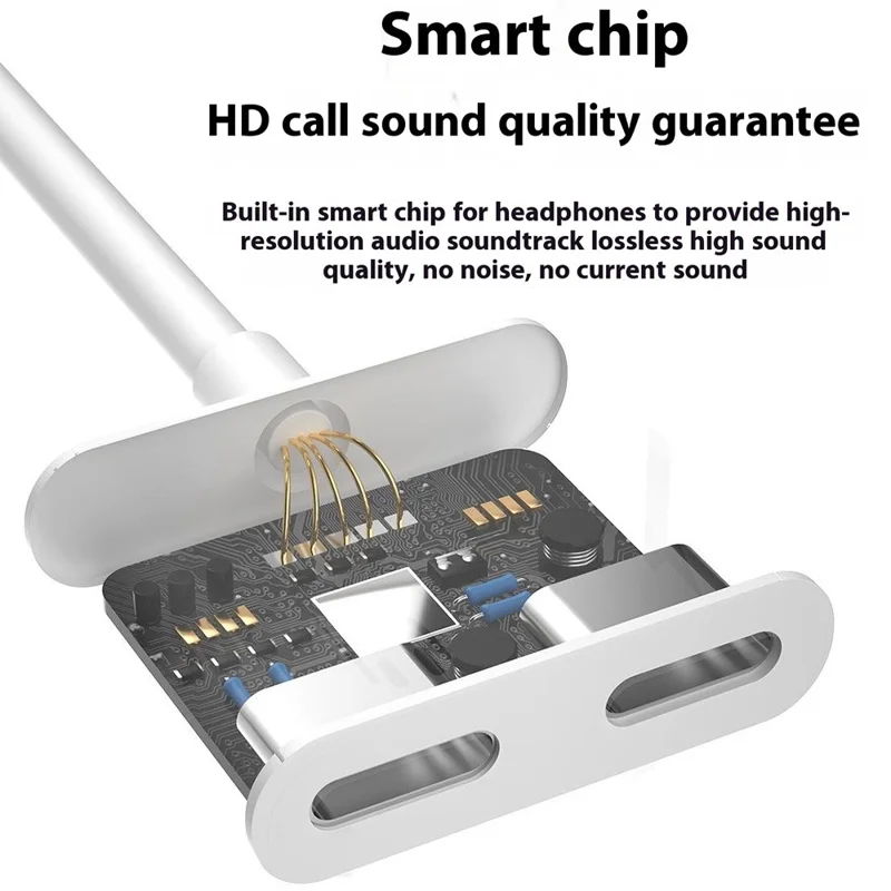 DUDAO L13C Type-C Male to Type-C Female Charging + Type-C Female Audio Headphone Adapter Conversion Cable