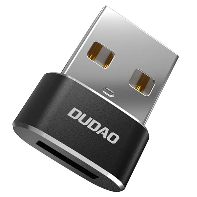 DUDAO L16AC Adaptateur USB mâle vers USB-C femelle pour iPhone 15, permettant la charge et le transfert de données OTG