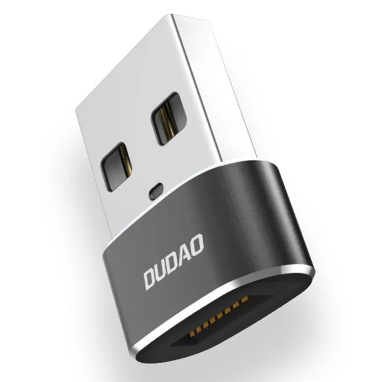 DUDAO L16AC Adaptateur USB mâle vers USB-C femelle pour iPhone 15, permettant la charge et le transfert de données OTG
