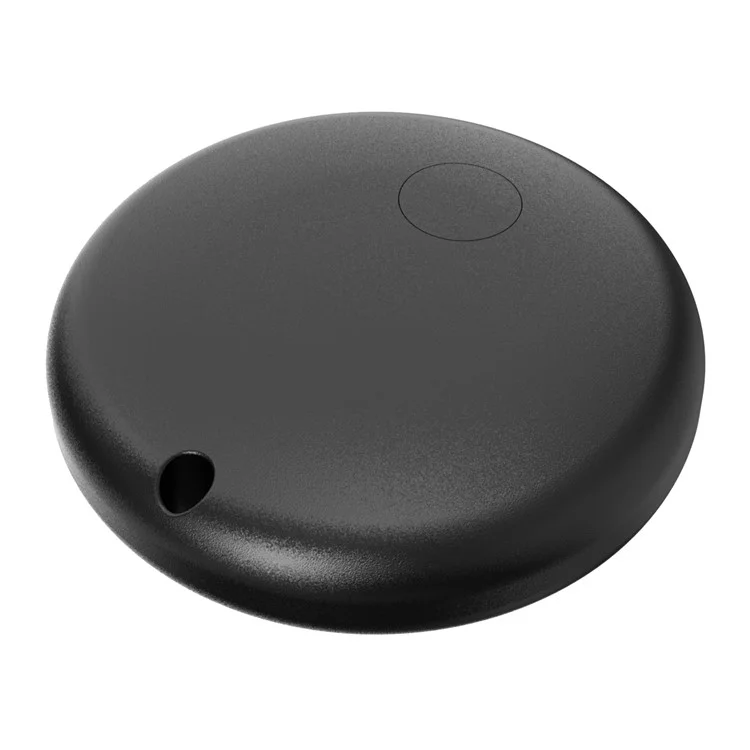 F08 Traceur GPS intelligent anti-perte rond et mini, localisateur mondial fonctionnant avec Apple Find My - Noir