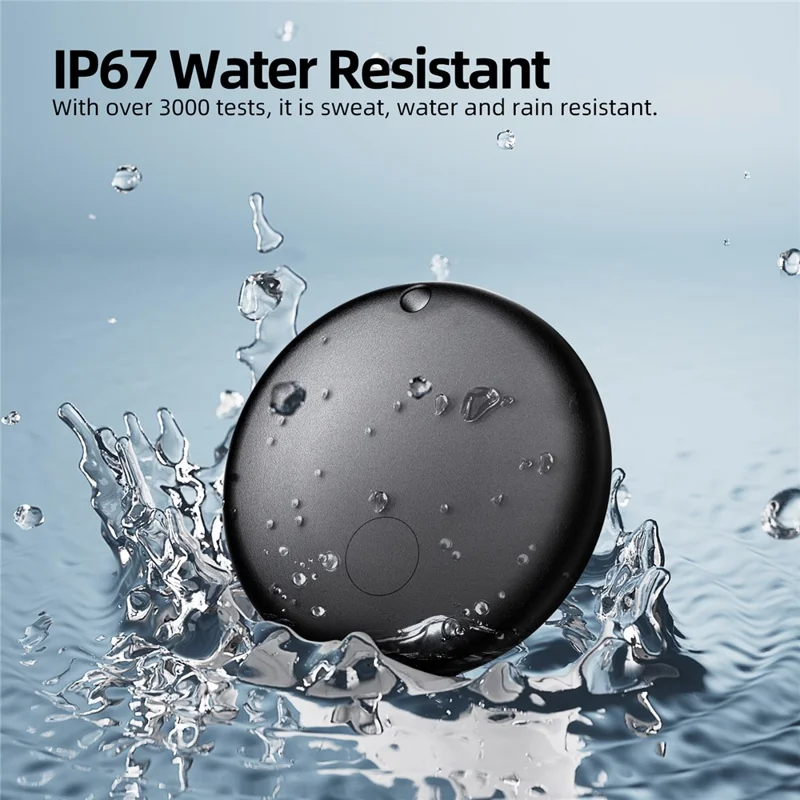 F08 Smart Tracker Round Shape Item Anti-Lost Mini Global Finder for iOS Only - White