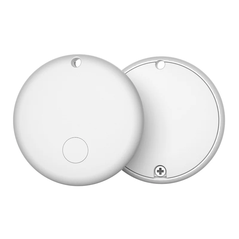F08 Smart Tracker Round Shape Item Anti-Lost Mini Global Finder for iOS Only - White