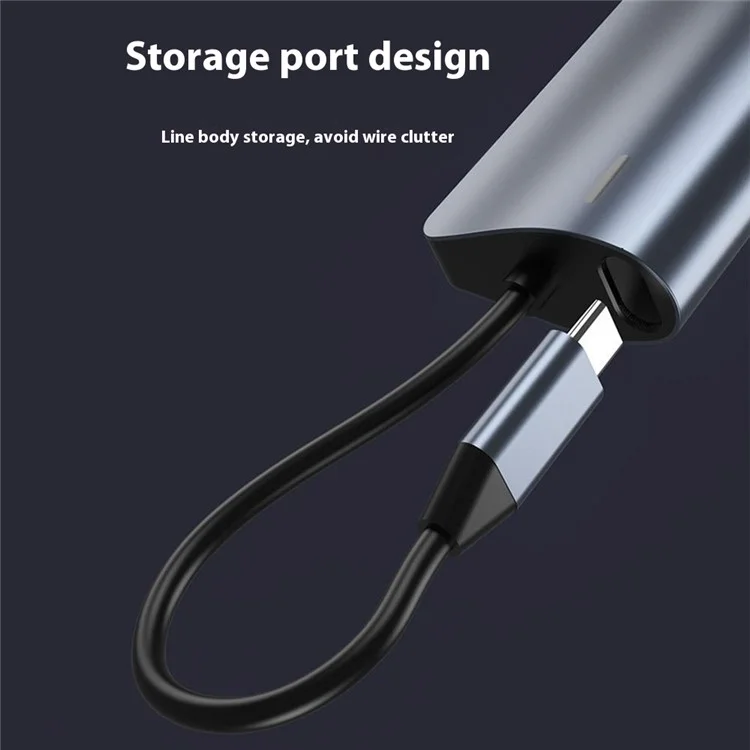 2395-2A2C30 Typ-C zu 2xUSB-C + 2xUSB3.0 + PD 100W Erweiterungsdock für MacBook USB-Hub - Grau