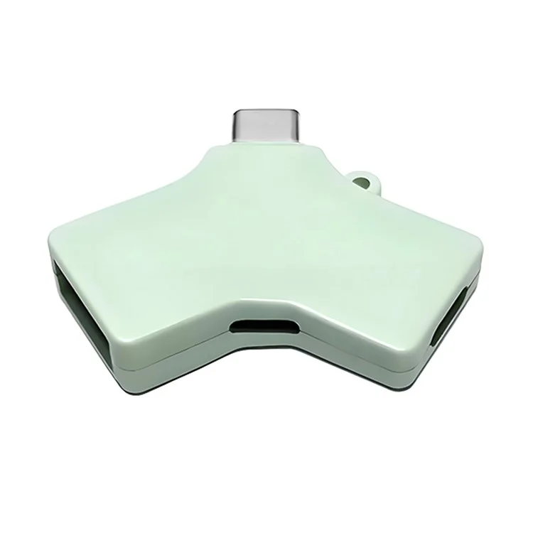 Hub multifuncional Type-C USB 3.0 com porta Type-C de 8 pinos para transferência de dados e carregamento