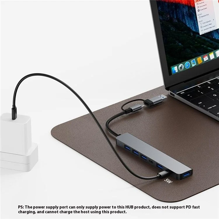 2217TU 7-in-1 Laptop Tablet USB Hub Expansion Dock USB 3.0  /  USB-C Multi-Port Adapter