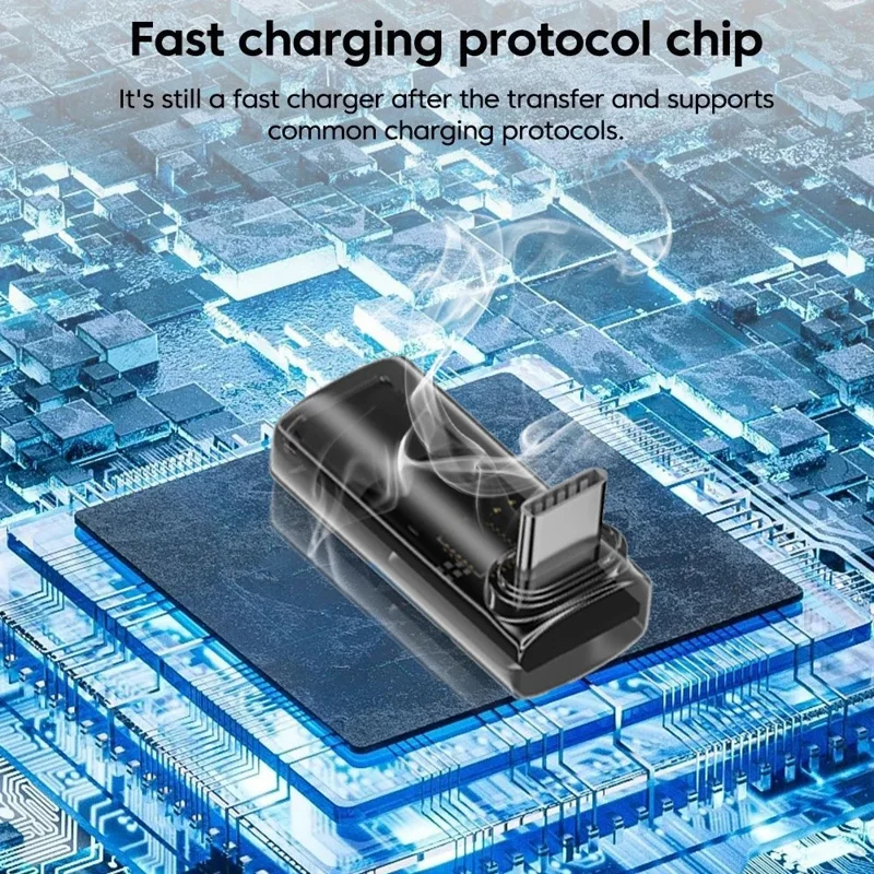 Adaptateur USB4 40 Gbps 140 W de Type-C à Type-C avec Affichage Numérique, Charge Rapide, Transfert de Données, Convertisseur 8K@60Hz - Noir Transparent