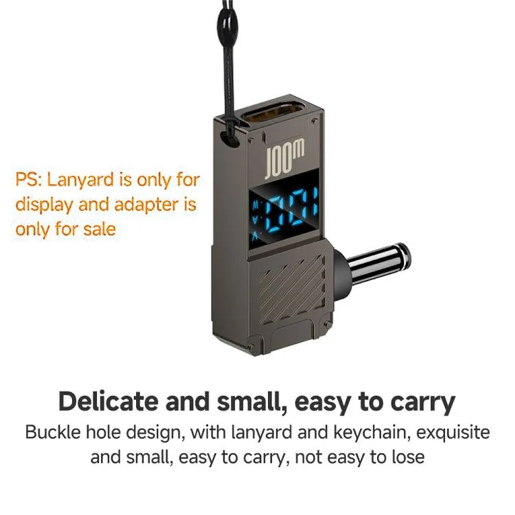 PD 100W Laptop Charging Adapter Type-C to DC 6.0x0.6mm Digital Display Fast Charging Converter