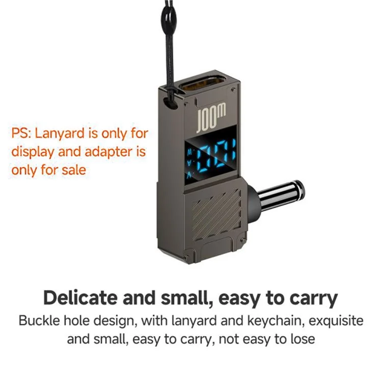 PD 100W Laptop Charging Adapter Type-C to DC 3.5x1.35mm Digital Display Fast Charging Converter