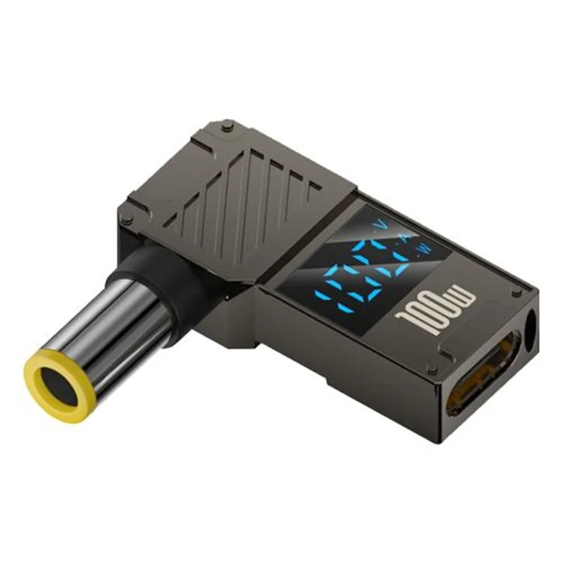 PD 100W Laptop Charging Adapter Type-C to DC 7.9x0.9mm Digital Display Fast Charging Converter