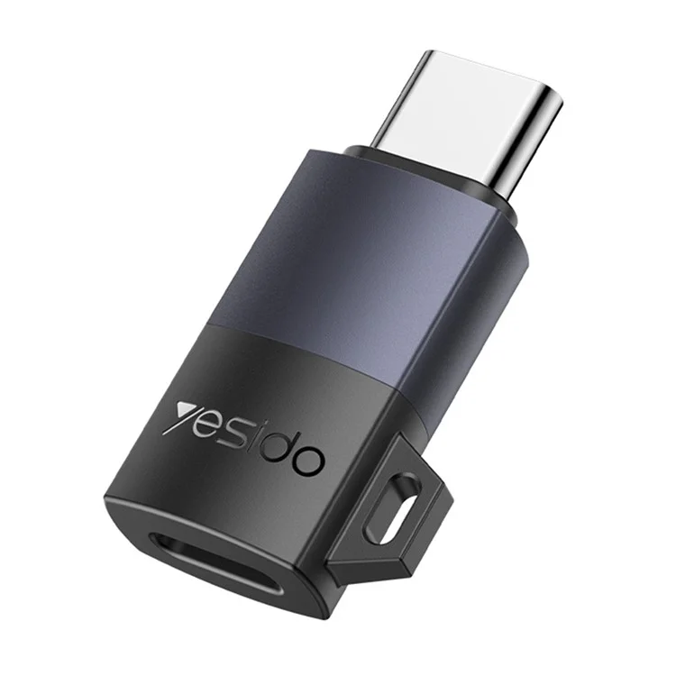 Adaptador de Carregamento e Transferência de Dados YESIDO GS28 - Fêmea 8 Pinos para Tipo-C Macho