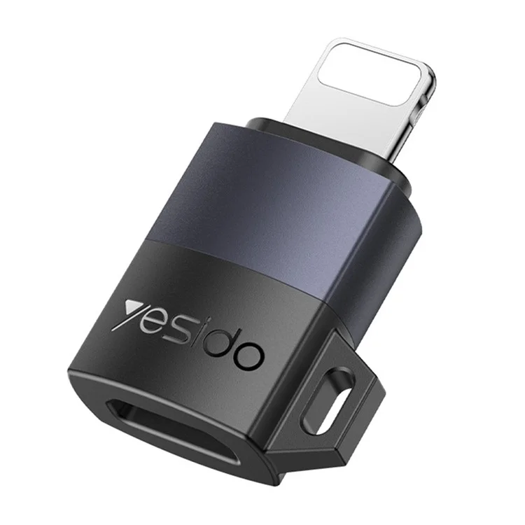 YESIDO GS30 Micro Femmina a 8 Pin Maschio Convertitore Caricamento Dati Sync Adattatore in Lega di Alluminio