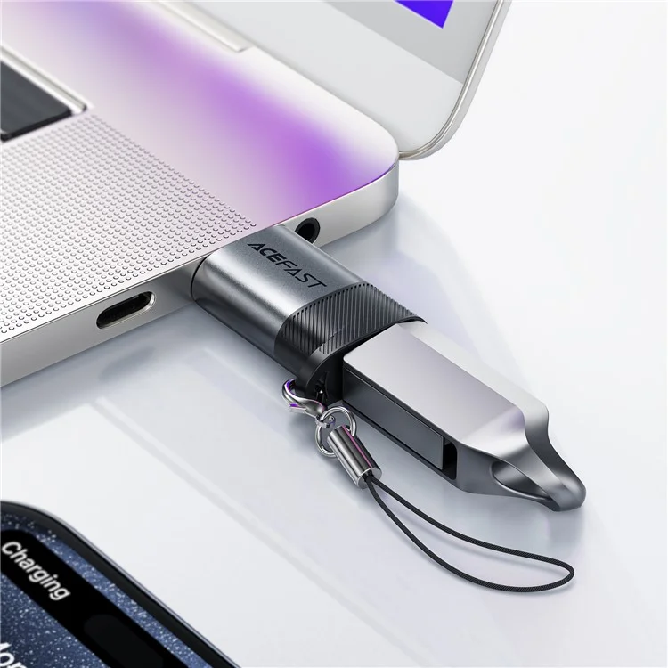 Adaptateur ACEFAST J8 USB-C Femelle vers USB-A Mâle 10 Gbps Transfert de Données Convertisseur de Charge Rapide