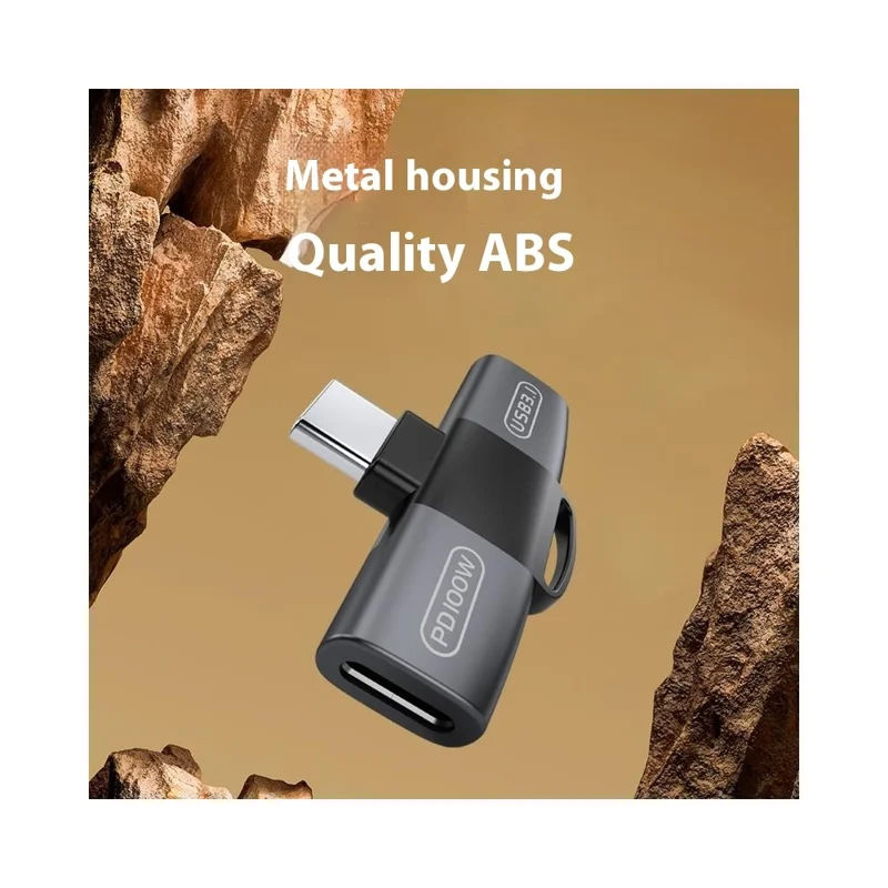 Adattatore di Ricarica Audio da Type-C a Doppio Type-C PD 100W + Convertitore OTG per Cuffie USB-C - Tarnish