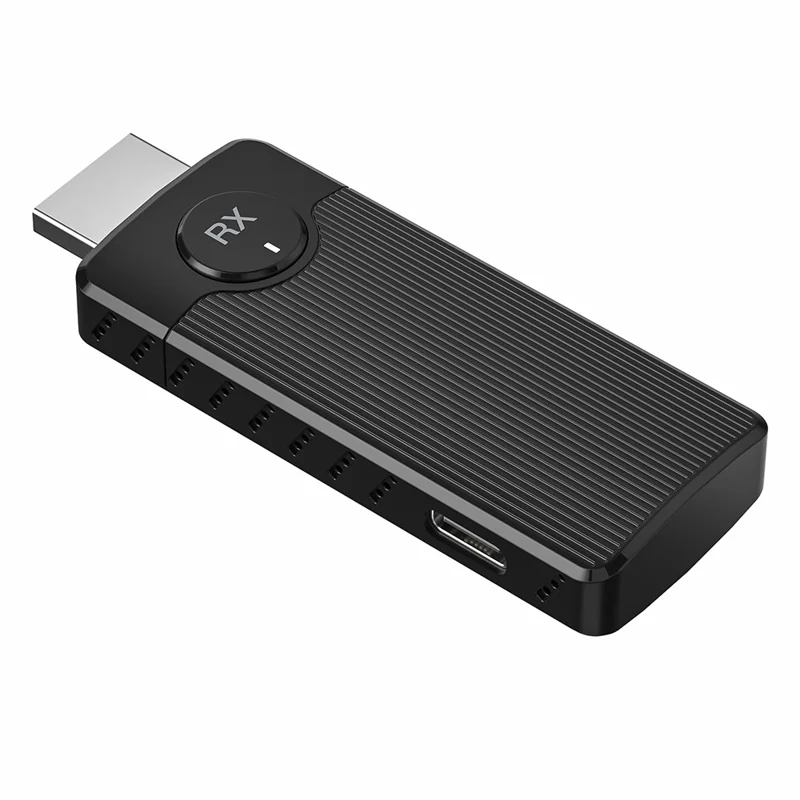 Adaptateur de Mise en Miroir d'Écran Sans Fil Q50 à Double Mode, Point à Point, Haute Vitesse 5G, 60 Hz - Noir